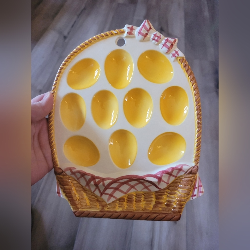 Ledton Deviled Egg Basket platter